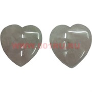 Сердце из розового кварца 4 см, цена за 2 штуки