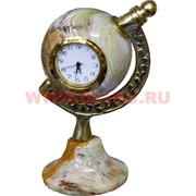 Часы из оникса "Глобус" 10см (1,5 дюйма)