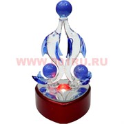 Кристалл "Дельфины" большой 20 см
