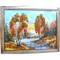Картина из янтаря в простой темной рамке 25х45 - фото 108560