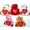 Мишки с сердечками 5 цветов 36 шт/упаковка - фото 113682