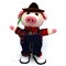 Игрушка музыкальная (AJ-305) Свинка в комбинезоне на 3 песни