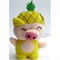 Свинка мягкая игрушка (Pig-22) с присоской 12 шт/уп - фото 125686