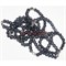 Браслет кварц черный прозрачный 8 мм с крестом