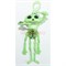 Брелок Скелет флуоресцентный с двигающейся челюстью 48 шт/уп - фото 149189