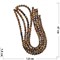 Нитка бусин 16 мм из тигрового глаза 26 шт - фото 152800