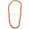 Бусы из янтаря апельсинового цвета 12 мм круглые 45 см - фото 157020
