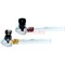 Трубка стеклянная «клубника» D&amp;K glass pipe 8565 прозрачная