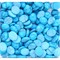 Кабошоны 10x12 овальные из голубой бирюзы с прожилками