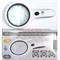 Лупа 95100B (RD) 4х-100mm с подсветкой 18 LED