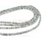 Нитка бусин таблетка из серого лабрадора 36 см - фото 179753