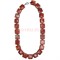 Бусы из красной яшмы квадраты 1 см длина 45 см
