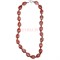 Бусы капля 2x1 см из красной яшмы длина 45 см