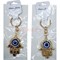 Брелок металлический со стразами (KY-1173) ладошка сглаз 12 шт/упаковка