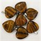 Сердце подвеска 2,5x2,5 см из тигрового глаза (цена за 1 шт)
