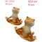 Фигурка Кот йог (2334) из керамики 11 см