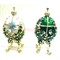 Шкатулка со стразами (QF-2987) яйцо с митрой 17 см высота