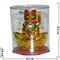 Кот Манеки Нэко 10 см на слитке на солнечных батареях (золотой) - фото 75966